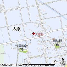 静岡県磐田市大原2386周辺の地図