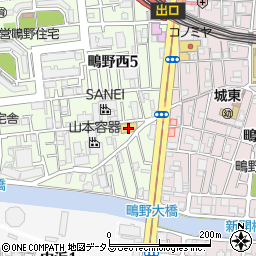 トヨタカローラ大阪　城東しぎの店周辺の地図