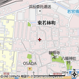 静岡県浜松市中央区東若林町668周辺の地図