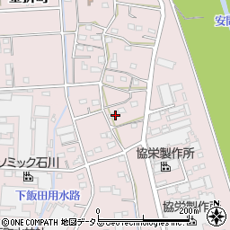 静岡県浜松市中央区金折町876周辺の地図