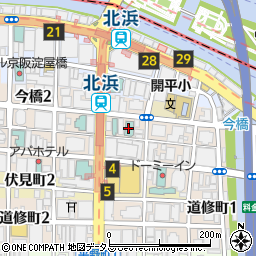 ユニゾイン大阪北浜周辺の地図
