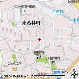 静岡県浜松市中央区東若林町638周辺の地図