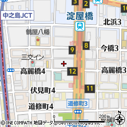 みずほ信託銀行大阪支店周辺の地図