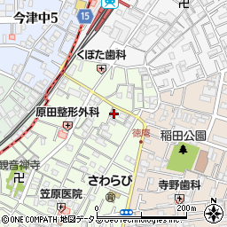 大阪府東大阪市稲田本町3丁目9-26周辺の地図