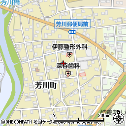 静岡県浜松市中央区芳川町414周辺の地図