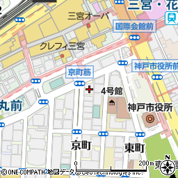 兵庫県神戸市中央区京町74周辺の地図
