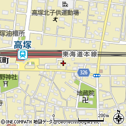 静岡県浜松市中央区高塚町1018周辺の地図