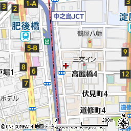 旬菜 桜花 淀屋橋店周辺の地図