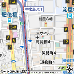三新商事株式会社大阪営業所周辺の地図