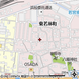 静岡県浜松市中央区東若林町667周辺の地図