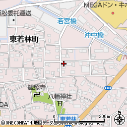 静岡県浜松市中央区東若林町218周辺の地図
