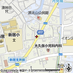 静岡県湖西市新居町浜名250周辺の地図