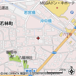 静岡県浜松市中央区東若林町201周辺の地図