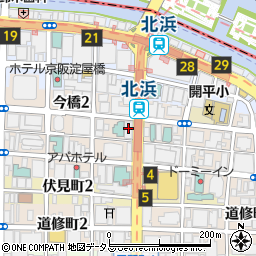 南都銀行大阪中央営業部 ＡＴＭ周辺の地図
