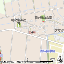 静岡県袋井市西ケ崎2306周辺の地図
