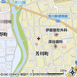 静岡県浜松市中央区芳川町825周辺の地図