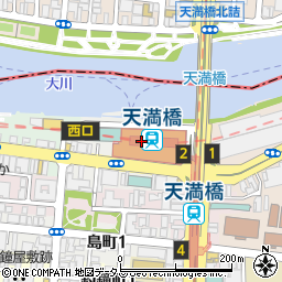 青山フラワーマーケット天満橋店周辺の地図