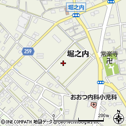 静岡県磐田市堀之内周辺の地図