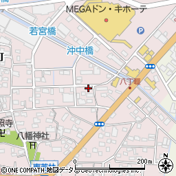 静岡県浜松市中央区東若林町176周辺の地図