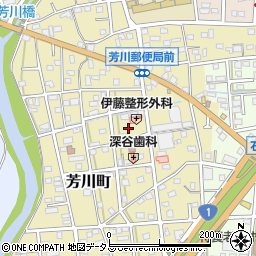 静岡県浜松市中央区芳川町412周辺の地図