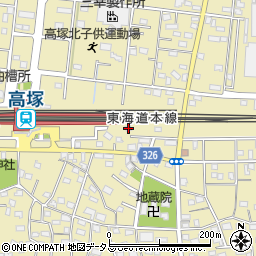 静岡県浜松市中央区高塚町381周辺の地図