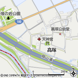 岡山県岡山市北区高塚174周辺の地図