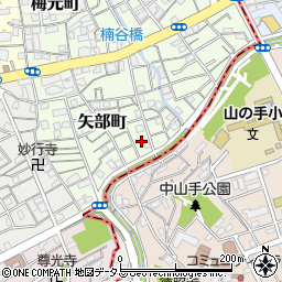 兵庫県神戸市兵庫区矢部町21周辺の地図