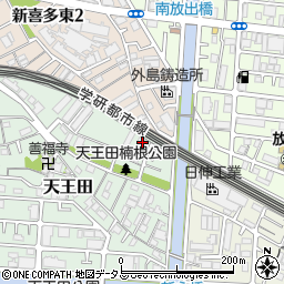ミネルバ天王田周辺の地図