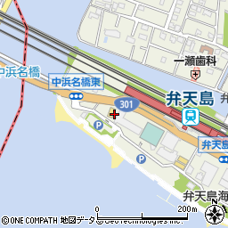 中部互光建物弁天島マンション事務所周辺の地図