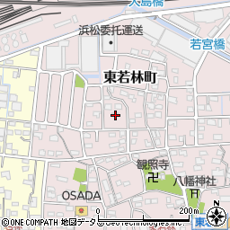 静岡県浜松市中央区東若林町671周辺の地図