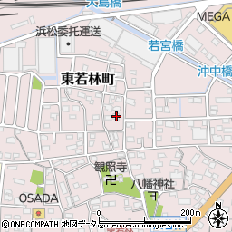 静岡県浜松市中央区東若林町733周辺の地図
