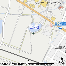 兵庫県明石市魚住町金ケ崎周辺の地図