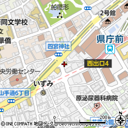 セブンイレブン神戸下山手通５丁目店周辺の地図
