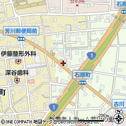 静岡県浜松市中央区石原町660周辺の地図