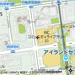 神戸六甲アイランド郵便局周辺の地図