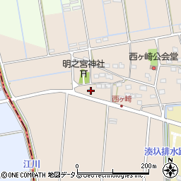 静岡県袋井市西ケ崎2291-1周辺の地図