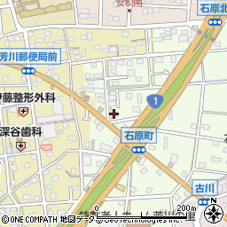 静岡県浜松市中央区石原町593周辺の地図