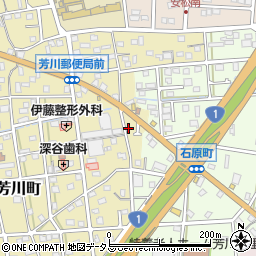 静岡県浜松市中央区芳川町330周辺の地図