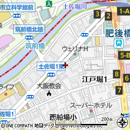 丸寿 肥後橋店周辺の地図