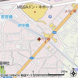 静岡県浜松市中央区東若林町156周辺の地図