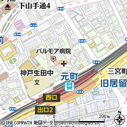 兵庫県神戸市中央区北長狭通4丁目7周辺の地図