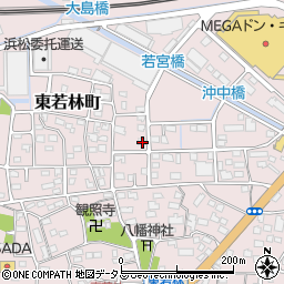 静岡県浜松市中央区東若林町615周辺の地図