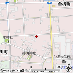 静岡県浜松市中央区金折町302周辺の地図