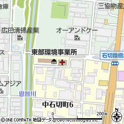 東大阪市役所　東部環境事業所周辺の地図