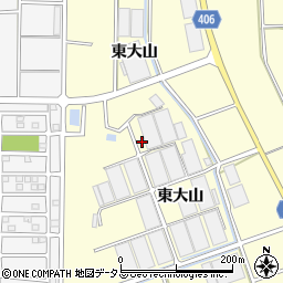 愛知県豊橋市東七根町東大山周辺の地図