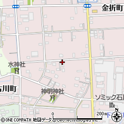静岡県浜松市中央区金折町298周辺の地図