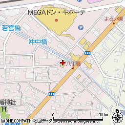和食麺処サガミ浜松可美店周辺の地図