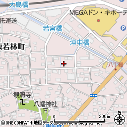 静岡県浜松市中央区東若林町226周辺の地図
