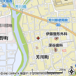 静岡県浜松市中央区芳川町821周辺の地図