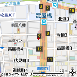 みずほ銀行大阪支店 ＡＴＭ周辺の地図